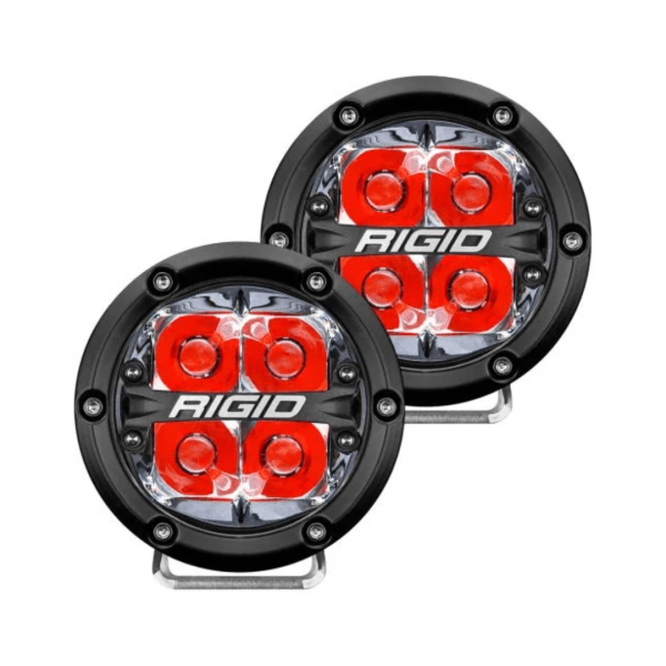 Faros 360 srs 4" spot rojo / par RIGID