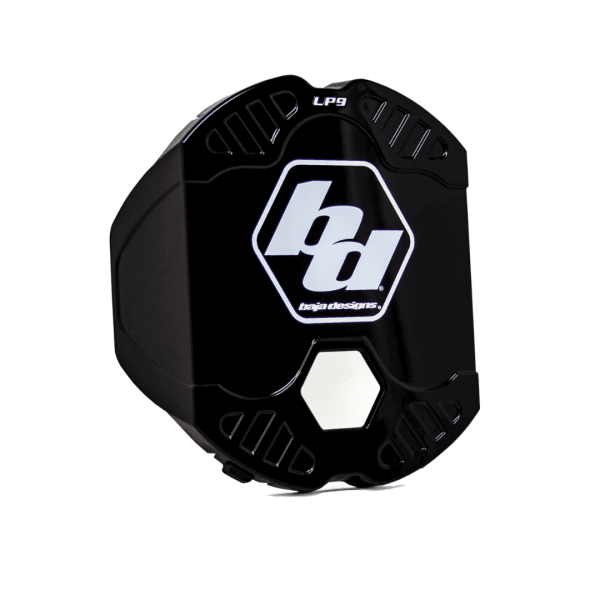 Tapa negra faro LP9 logo BAJA DESIGNS