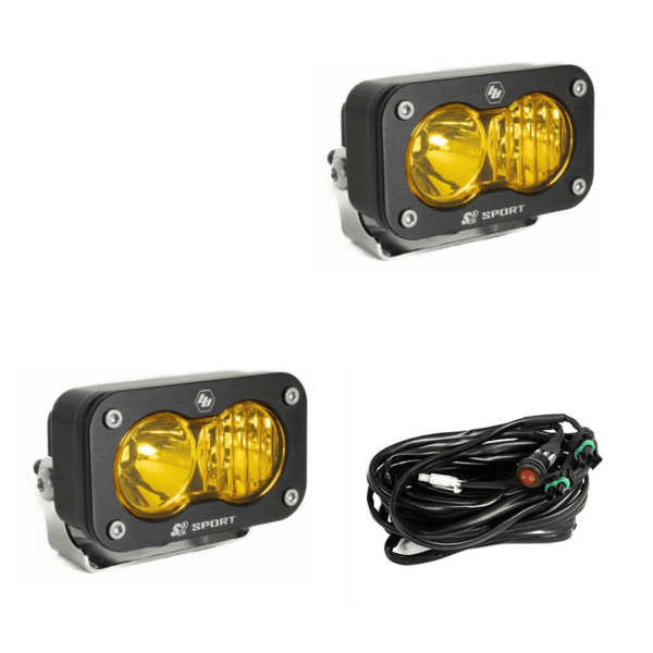 Par de faros S2 SPORT (driving/combo) ambar BAJA DESIGNS