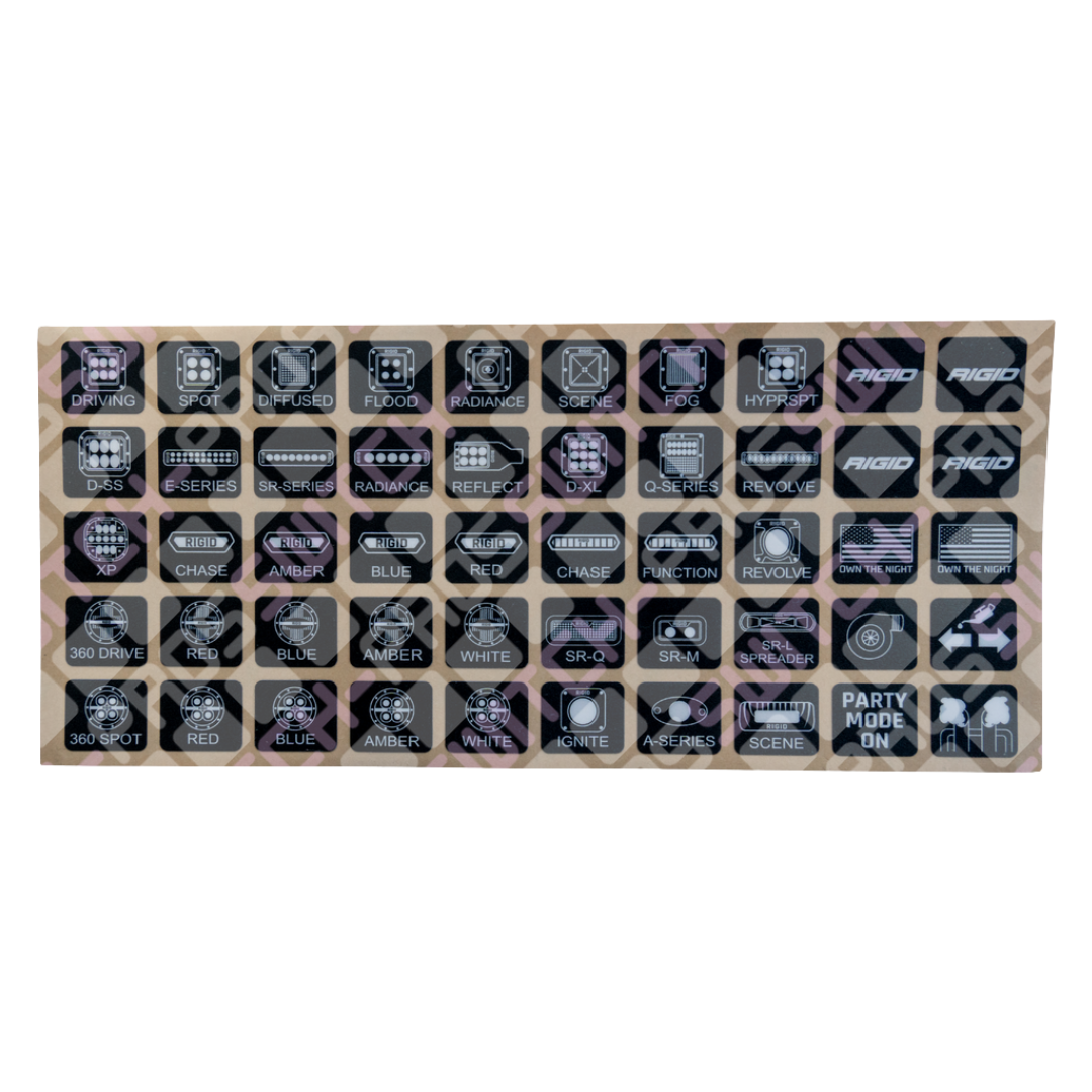 Kit de emblemas rigid para tableta SWITCH-PROS