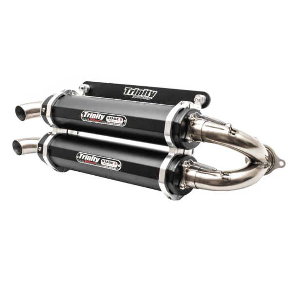 Silenciadores RZR turbo/S negros TRINITY