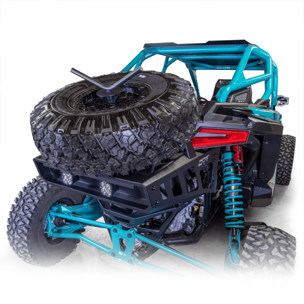 Defensa trasera Desert Runner con porta llantas Rzr pro r DRT - Imagen 3