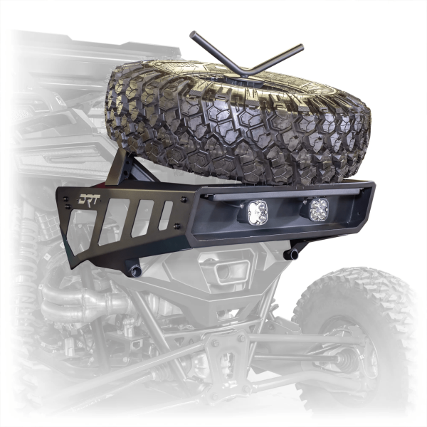 Defensa trasera Desert Runner con porta llantas Rzr pro r DRT