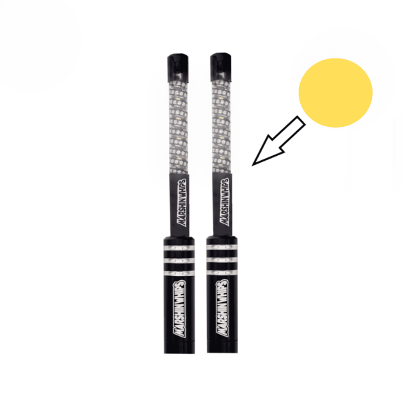 Par de antenas ambar V3 30cm Marshin whips