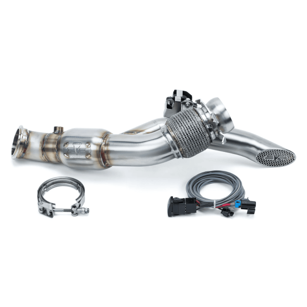 Down pipe 3" con resonador y Cut out shocker Maverick R EVOLUTION