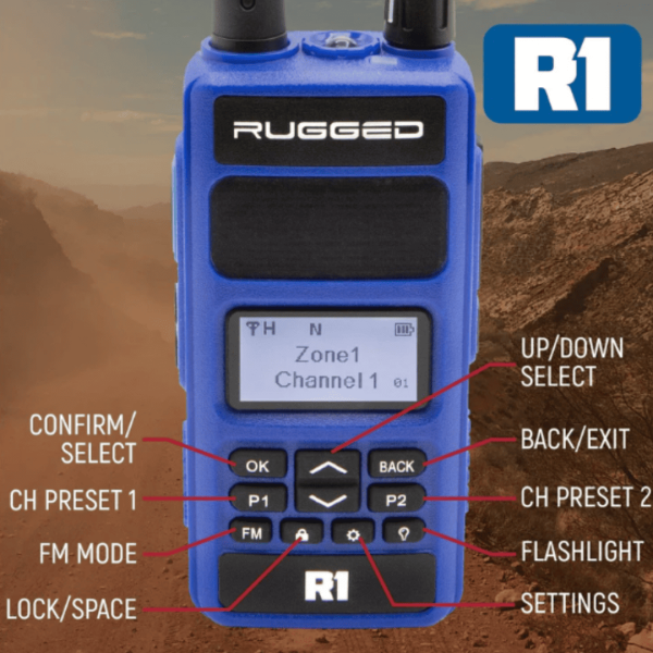 Kit de radios R1 Bussiness Band con maletín portatil RUGGED - Imagen 8