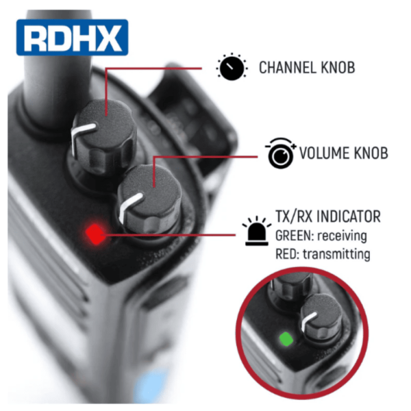 Radio portátil RDH-X Business Band negro RUGGED - Imagen 4