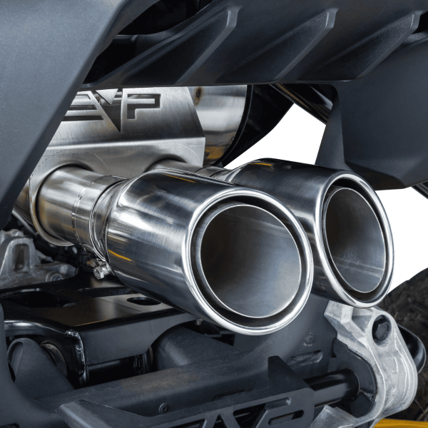 Silenciadores racing dynamic doble salida Maverick R (puntas inox.) EVOLUTION - Imagen 3