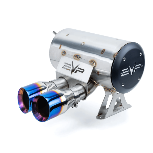 Silenciadores racing dynamic doble salida Maverick R (puntas azules.) EVOLUTION