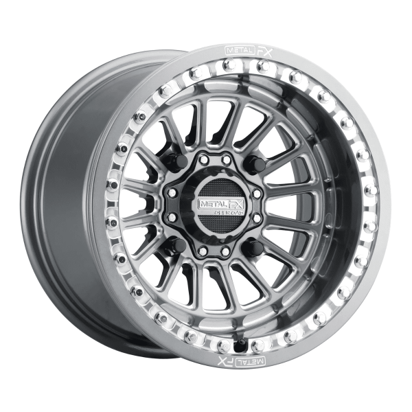 Rin delta beadlock gunmetal contrast cut (15x7 - 4x136/137)