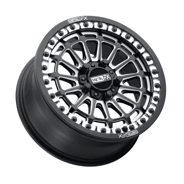 Rin delta R beadlock negro satinado contrast cut (15x10 - 5x114.3) METAL FX