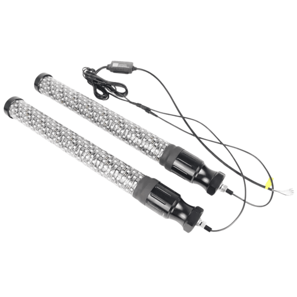 Par de antenas bazookas RGB 60cm CRAZY