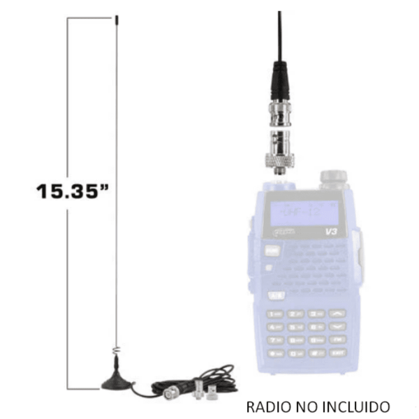 Antena de largo alcance con imán para radio R1, RDH-X, V3, RDH-16, RH-5R RUGGED