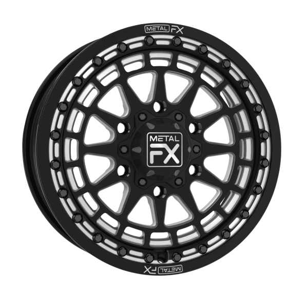 Rin outlaw R monoblock beadlock negro piano contrast cut (15x6 - 6X139.7) METAL FX