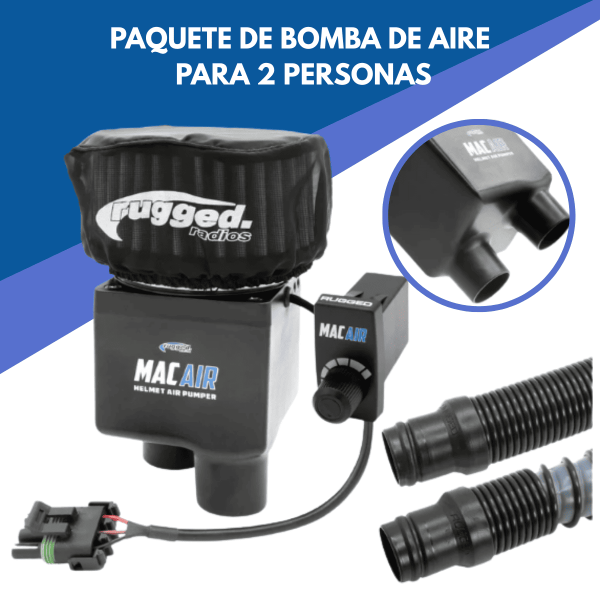 Bomba de aire para casco MAC Air para 2 personas (paquete) RUGGED