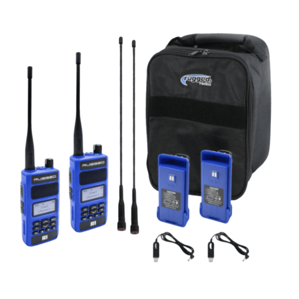 Kit de radios R1 Bussiness Band con maletín portatil RUGGED