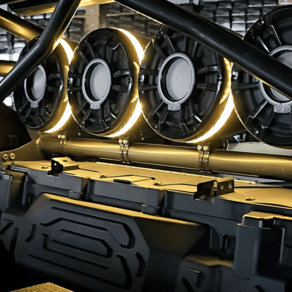 Base para colocar 4 torres de 8" en parte trasera RZR PRO UTV STEREO - Imagen 3