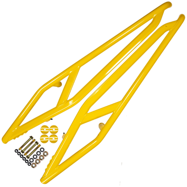 Rocksliders amarillos originales para Maverick R 2 plazas can-am. - Imagen 2