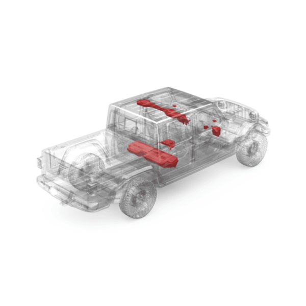 Kit de sonido para jeep gladiator JT 20+ ROCKFORD - Imagen 2