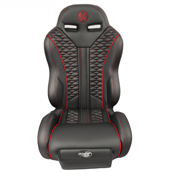 Asiento ELITE 2.0 Negro con costuras rojas para Maverick R TRIPLE-X.
