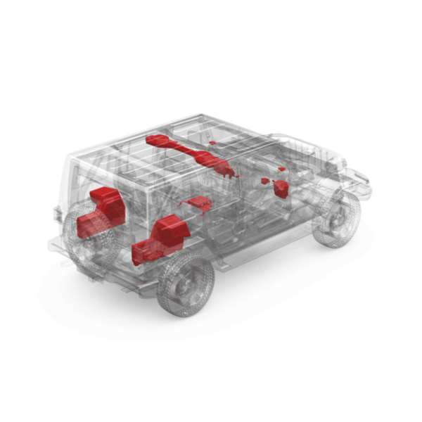 Kit de sonido para jeep wrangler JL 18-23 ROCKFORD - Imagen 10