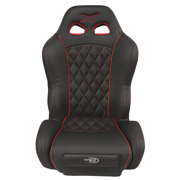 Asiento VENOM Negro con costuras rojas para can am X3 TRIPLE-X.
