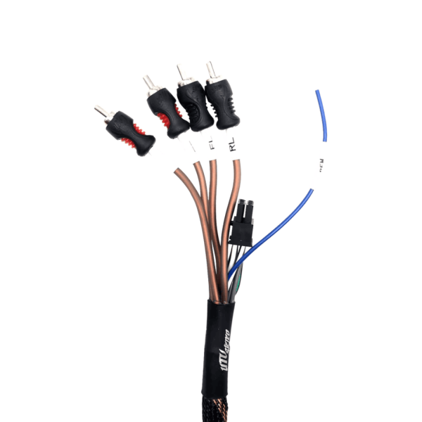 Salida de audio RCA front y rear + remoto RZR PRO UTV STEREO - Imagen 3