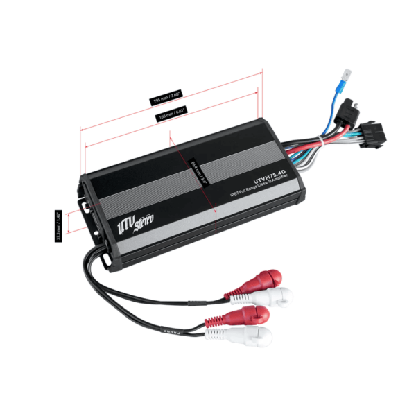Amplificador M-series 600w 4 canales 75.4D UTV STEREO - Imagen 2
