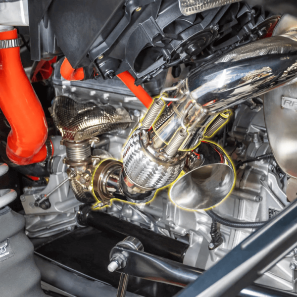 Midpipe 3" con cut out - shocker maverick R 2 y 4 plazas RPM - Imagen 6