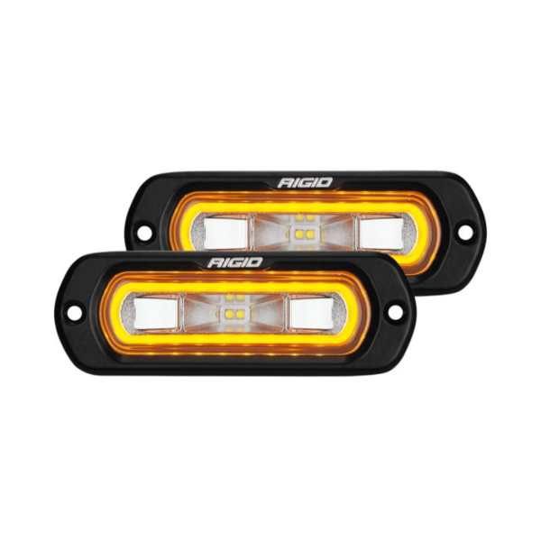 Faros SR-L series fush mount halo ambar / par RIGID