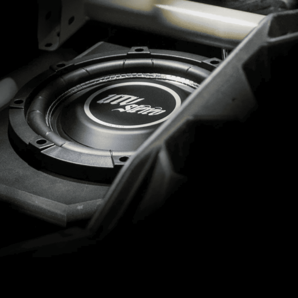 Cajon para subwoofer 10" lado pasajero can am X3 UTV STEREO - Imagen 2