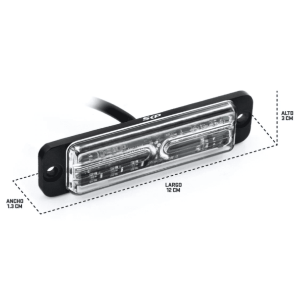 Luz de estrobo interxeptor pro ambar de 6 leds SKP - Imagen 4
