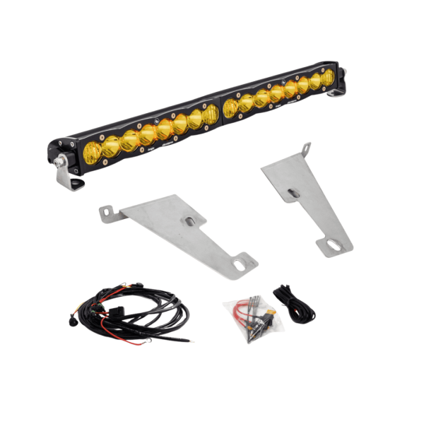 Barra s8 20" ambar con bases para defensa Tundra 2022+ BAJA DESIGNS
