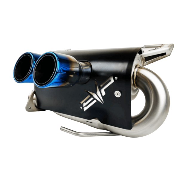 Silenciadores Magnum XR RZR Pro R (Carcasa negra, letras rojas, colillas azules) Evolution