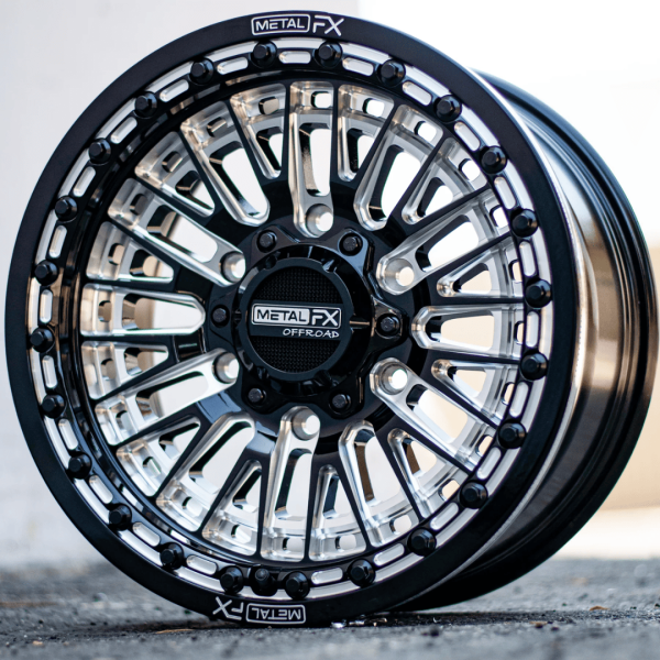 Rin slayer 6R negro brillante contrast cut (15x8 - 6x139.7) METAL FX - Imagen 2