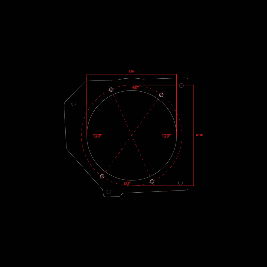 Bases para bocinas frontales 6.5" Polaris Xpedition UTV STEREO - Imagen 2
