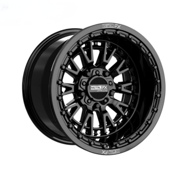 Rin slayer R beadlock negro brillante (15x8 - 5x114.3) METAL FX
